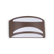 Aplica de perete exterioara IdealLux REX metal, plastic, maro, alb, E27, IP44 - 213224