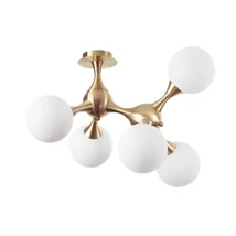 NODI PL5 OTTONE SATINATO - IdealLux-241050 - Plafoniera