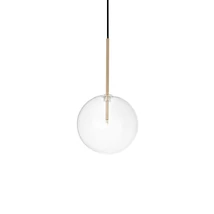 Pendul IdealLux EQUINOXE SP1 D20 OTTONE metal, stical, alama, transparent, G4, 3000K, 2W, 160lm - 277387