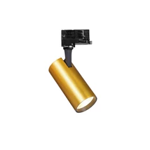 Sursa de lumina pentru sistem cu sina trifazata IdealLux FOX 15W CRI80 ON-OFF GD metal, alama, LED, 3000K, 15W, 1700lm - 283937
