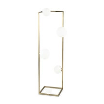 Lampadar IdealLux ANGOLO PT5 OTTONE metal, sticla, alama, alb, G9 - 284354
