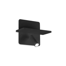 Aplica de perete IdealLux PIANO AP NERO fém, negru, LED, 3000K, 10W, 730lm - 287300