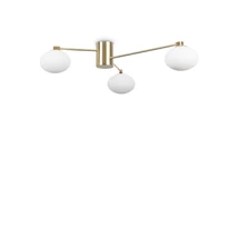 Plafoniera IdealLux HERMES PL3 metal, sticla, alama, alb, G9, 3000K, 3W, 370lm - 288260