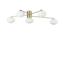 Plafoniera IdealLux HERMES PL5 metal, sticla, alama, alb, G9, 3000K, 3W, 370lm - 288277