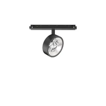 Sursa de lumina pentru sistem magnetic IdealLux EGO TRACK FLAT SINGLE 09W ON-OFF BK metal, negru, LED, 3000K, 9W, 1100lm - 290614