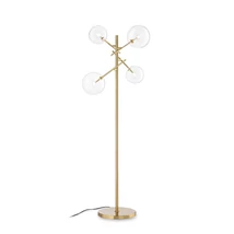 Lampadar IdealLux EQUINOXE PT4 OTTONE metal, stical, alama, transparent, G4, 3000K, 2W, 160lm - 290966