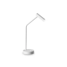 Veioza IdealLux EASY TL metal, alb, LED, 3000K, 3.5W, 230lm - 295510