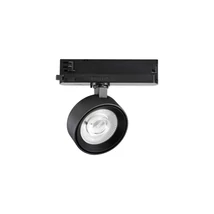 Sursa de lumina pentru sistem cu sina trifazata IdealLux POV TRACK ROUND BK metal, negru, LED, 3000K, 22W, 1750lm - 296333