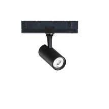 Sursa de lumina pentru sistem cu sina trifazata IdealLux FOX 08W CRI90 1-10V BK metal, negru, dimabil, LED, 3000K, 8W, 800lm - 302539