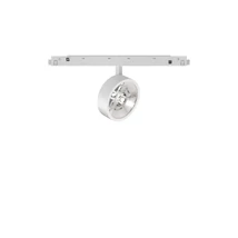 Sursa de lumina pentru sistem magnetic IdealLux EGO TRACK FLAT SINGLE 09W 1-10V WH metal, alb, dimabil, LED, 3000K, 9W, 1100lm - 303741