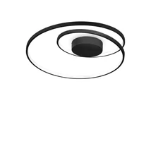 Plafoniera IdealLux OZ PL DALI NERO metal, negru, dimabil (DALI), LED, 3000K, 48W, 5200lm - 304526