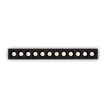 Spot incastrabil IdealLux LIKA FI SLIM metal, negru, LED, 3000K, 20W, 2000lm - 305837