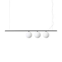 Pendul IdealLux PERLINE SP3 NERO metal, sticla, negru, alb, G9, 3000K, 3W, 370lm - 307008