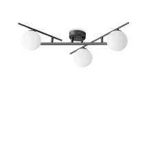 Plafoniera IdealLux ATLAS PL3 metal, sticla, negru, alb, G9 - 311357