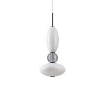 Pendul IdealLux LUMIERE-1 SP metal, sticla, negru, alb, gri, LED, 3000K, 27W, 3050lm - 314143