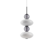 Pendul IdealLux LUMIERE-2 SP metal, sticla, negru, alb, gri, LED, 3000K, 34W, 3350lm - 314167