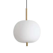 Pendul Ideallux UMILE-1 SP1 metal, sticla, auriu, alb, LED, 20W, 1950lm, 3000K - 314969
