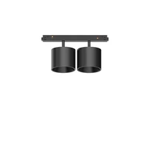 Sursa de lumina pentru sina magnetica IdealLux EGO TRACK DOUBLE BIG metal, negru, LED-48V, 3000K, 20W, 2000lm - 316307