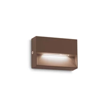 Aplica de perete exterioara IdealLux DEDRA AP SMALL metal, cafeniu, LED, 3000K, 3W, 200lm, IP65 - 316895