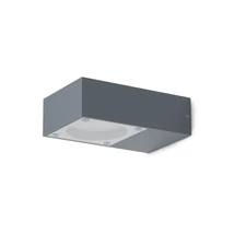 Aplica de perete exterior Ideallux SIRIO AP1 ANTRACITE metal, sticla, antracit, transparent, GX53, IP65 - 318202