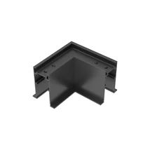 Accesorii pentru sina magnetica IdealLux EGO KIT RECESS TRIM L ELECTR CONN HORIZ ON-OFF metal, negru - 320618