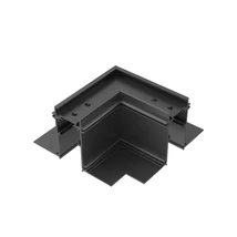 Accesorii pentru sina magnetica IdealLux EGO KIT RECESSED EASY L ELECTR CONN HORIZ DALI metal, negru - 320717