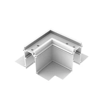Accesorii pentru sina magnetica IdealLux EGO KIT RECESS EASY L ELECTR CONN HORIZ ON-OFF metal, alb - 320748
