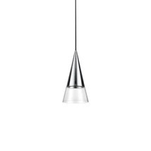 Pendul Ideallux CONO SP1 CROMO metal, sticla, crom, transparent, GU10 - 321462