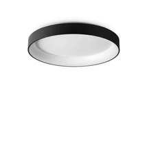 Plafoniera IdealLux ZIGGY PL D080 metal, plastic, negru, alb, LED, 3000K, 62W, 4320lm - 321615