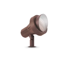 Decor exterior IdealLux TERRA PR1 BIG metal, sticla, cafeniu, transparent, E27, IP65 - 321622