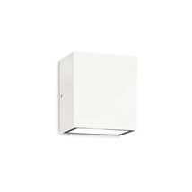 Aplica de perete exterioara IdealLux ARGO AP1 metal, sticla, alb, transparent, LED, 4000K, 6W, 620lm - 321691