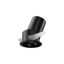 Spot incastrabil Ideallux QUARK FI 9.0W ADJUSTABLE 3000K BK metal, negru, LED, 9W, 950lm, 3000K - 322971