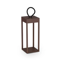 Veioza Ideallux ENYA TL COFFEE metal, sticla, maro, transparent, LED, 5W, 300lm, 3000K, IP54 - 323244