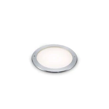 Spot incastrabil in sol IdealLux TAURUS PT WIDE ROUND metal, sticla, gri, alb, LED, 3000K, 6W, 620lm, IP67 - 325637