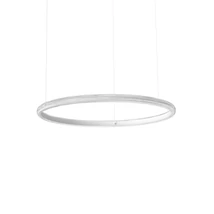 Pendul Ideallux MIRACLE SP D80 metal, acril, alb, transparent, LED, 45W, 6200lm, 3000K - 325835