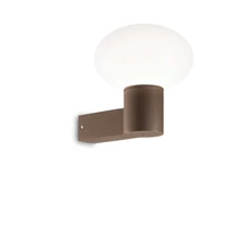 Aplica de perete exterioara IdealLux CLIO MAP1 metal, cafeniu, E27, IP44 - 326788