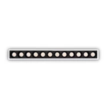 Spot incastrabil IdealLux LIKA FI SLIM metal, negru, alb, LED, 3000K, 10W, 1000lm - 327501