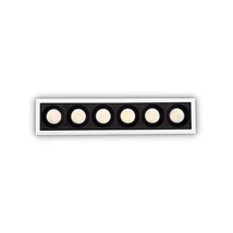 Spot incastrabil IdealLux LIKA FI SLIM metal, negru, alb, LED, 3000K, 20W, 2000lm - 327518
