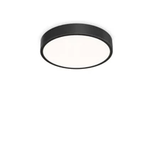 Plafoniera IdealLux RAY PL plastic, negru, alb, LED, 3000K-4000K, 26W, 4000lm - 327600