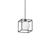 Pendul IdealLux LINGOTTO SP1 metal, sticla, negru, alb, G9 - 327839