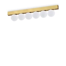 Plafoniera IdealLux PING PONG PL6 metal, sticla, alama, alb, LED, 3000K, 18W, 1500lm - 328263