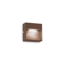 Aplica de perete exterioara IdealLux DEDRA AP BIG metal, cafeniu, LED, 3000K, 3W, 200lm, IP65 - 328621