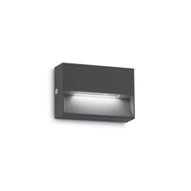 Aplica de perete exterioara IdealLux DEDRA AP SMALL metal, antracit, LED, 3000K, 3W, 200lm, IP65 - 328645