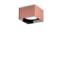 Plafoniera IdealLux SPIKE PL1 SQUARE metal, cupru, GX53 - 328812