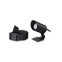 Aplica de perete exterior Ideallux KOALA AP 3W metal, sticla, negru, transparent, LED, 3W, 250lm, 3000K, IP65 - 331355
