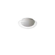 Plafoniera Ideallux SQUISH PL D34 plastic, opal, transparent, LED, 10W, 950lm, 3000K - 332406