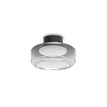 Plafoniera Ideallux TOPICO PL D25 metal, sticla, negru, fumuriu, LED, 12W, 1450lm, 3000K - 333007