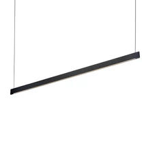 Pendul Ideallux DESK WIDE SP2 NERO metal, negru, LED, 36W, 4000lm, 3000K - 336190