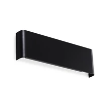 Aplica de perete Ideallux DELTA AP D030 3000K NERO metal, plastic, negru, opal, LED, 10W, 1100lm, 3000K - 336510