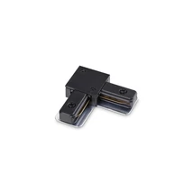 Accesoriu pentru sistem cu sina Ideallux LINK 1-PHASE SURFACE L-CONNECTOR BK plastic, negru - 337401